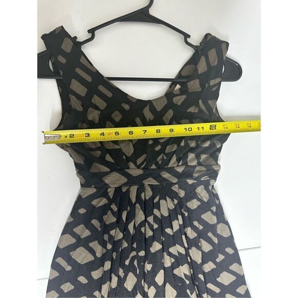 Banana Republic Geometric Pattern Maxi Dress Sleeveless Black Green Size XS - Picture 10 of 15